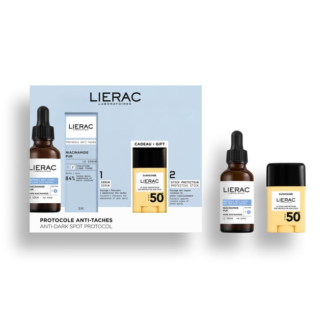 Set Serum Anti-Dark Spot + Schützender Stick SPF50+ gratis